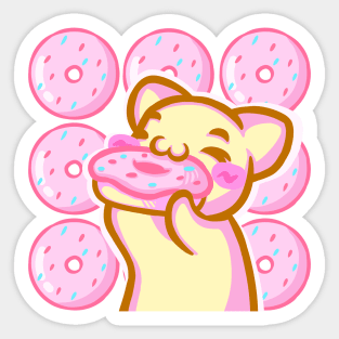 CliveGin Pink Donut Sticker
